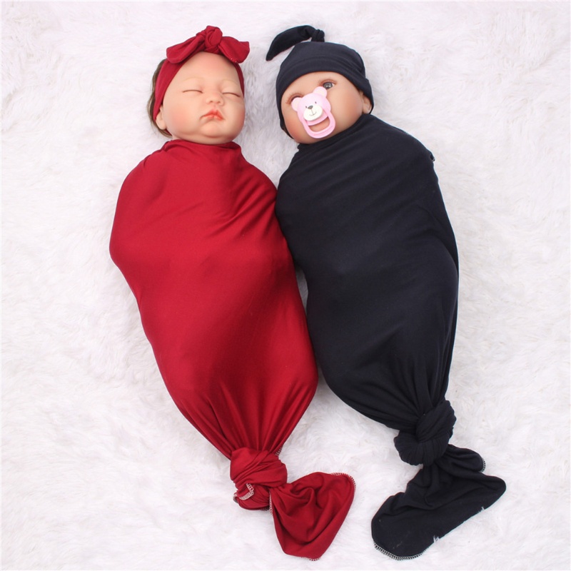 Bộ 3 Túi Ngủ Cotton Mềm Màu Trơn Cho Bé Sơ Sinh