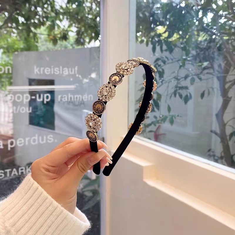 Băng Đô Cài Tóc Đính Đá Phong Cách Cổ Điển Thời Trang Hàn Quốc Cho Nữ