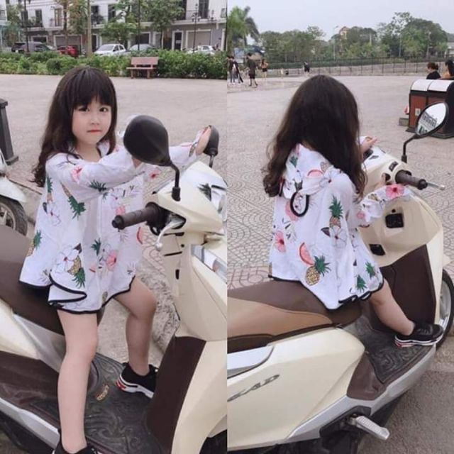 Áo chống nắng bé gái