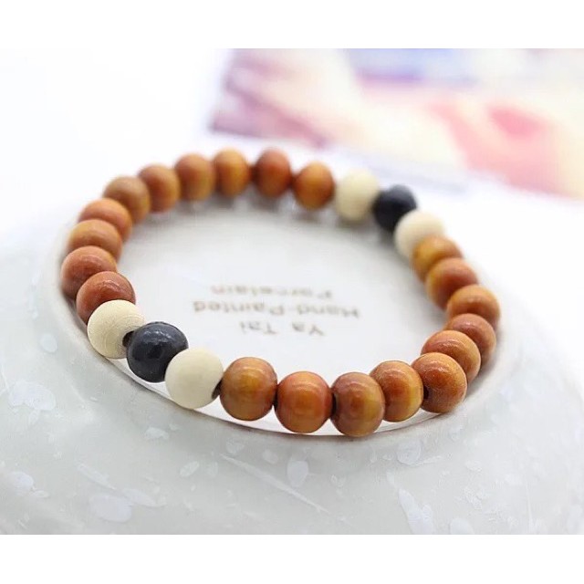Vòng tay gỗ nhiều màu sẵn hàng