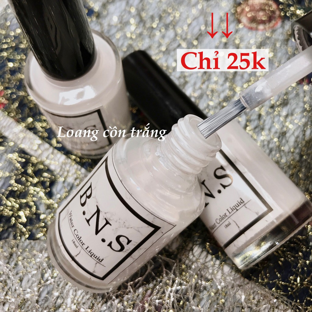 CỒN LOANG TRẮNG LÀM NAIL - CHAI LẺ