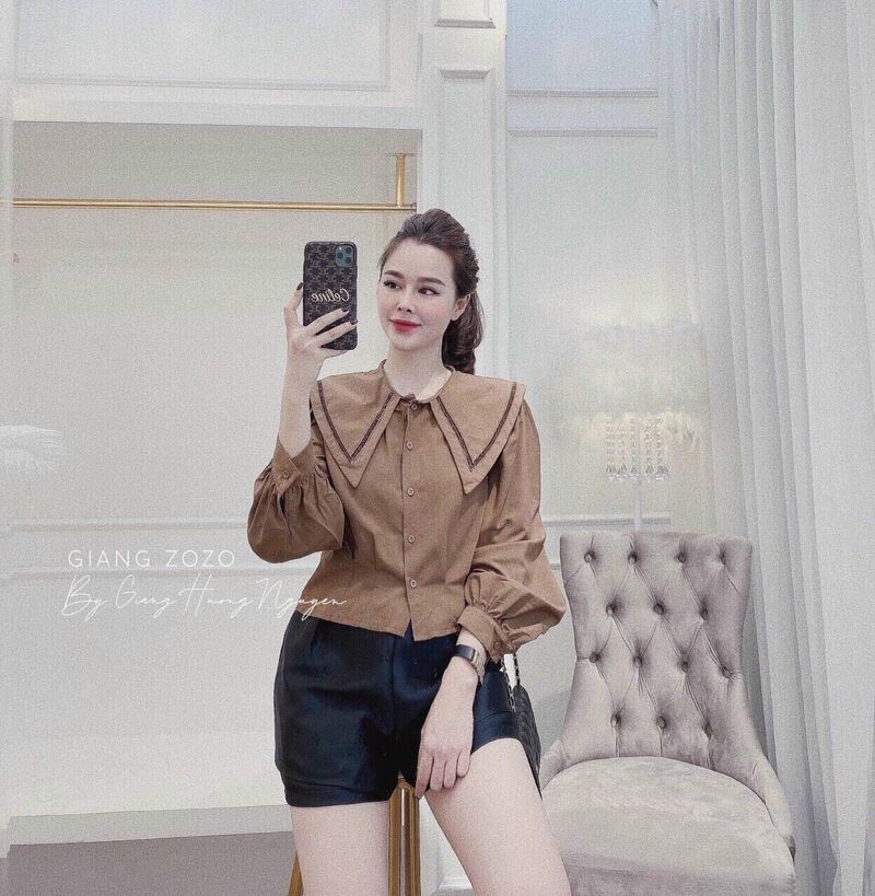 Áo sơ mi viền cổ bẻ nhiều màu | BigBuy360 - bigbuy360.vn