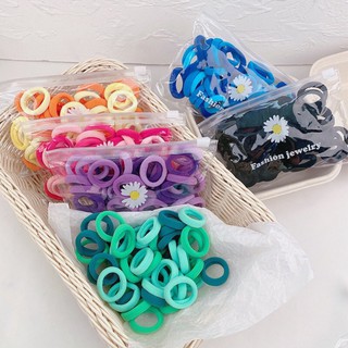 SET 50 CHUN THUN CỘT TÓC CHO BÉ CÓ TÚI ZIP !