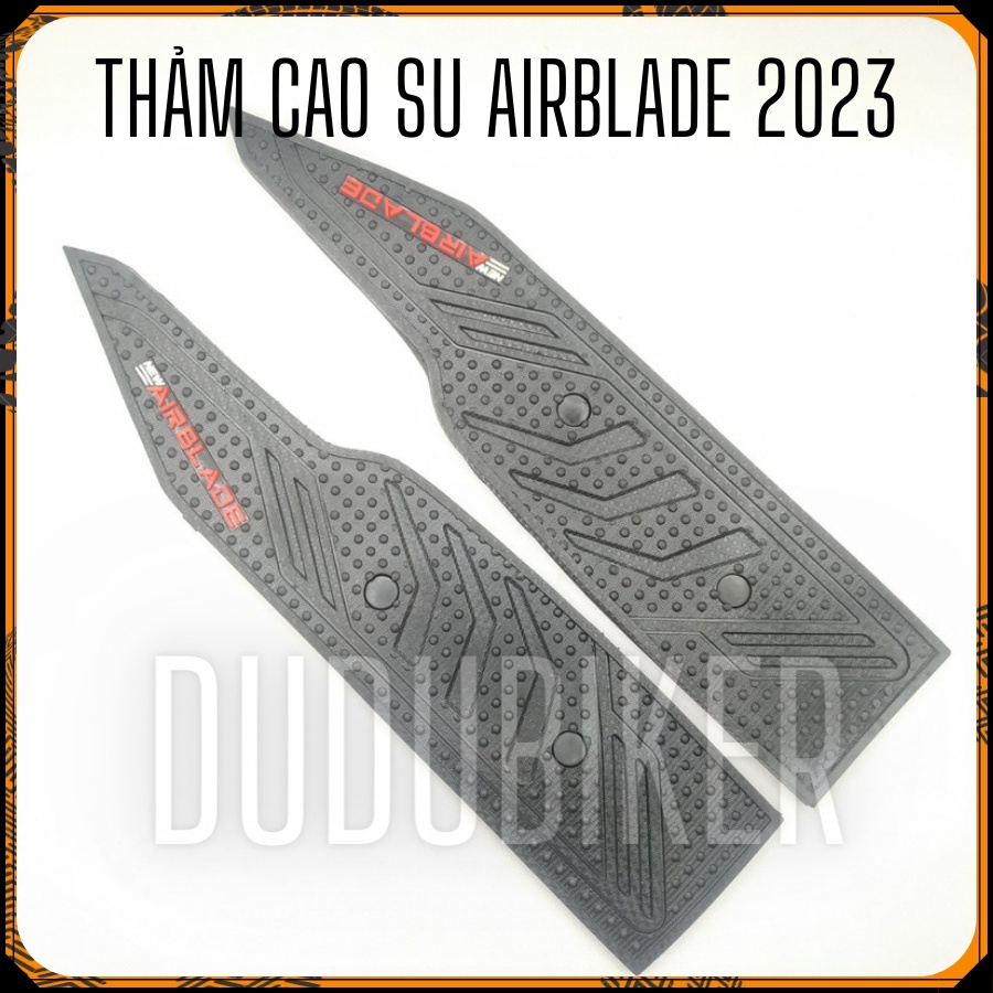 Thảm để chân cao su xe Airblade 2023 đời mới , Thảm lót xe máy cao su Ab 160/125/2023