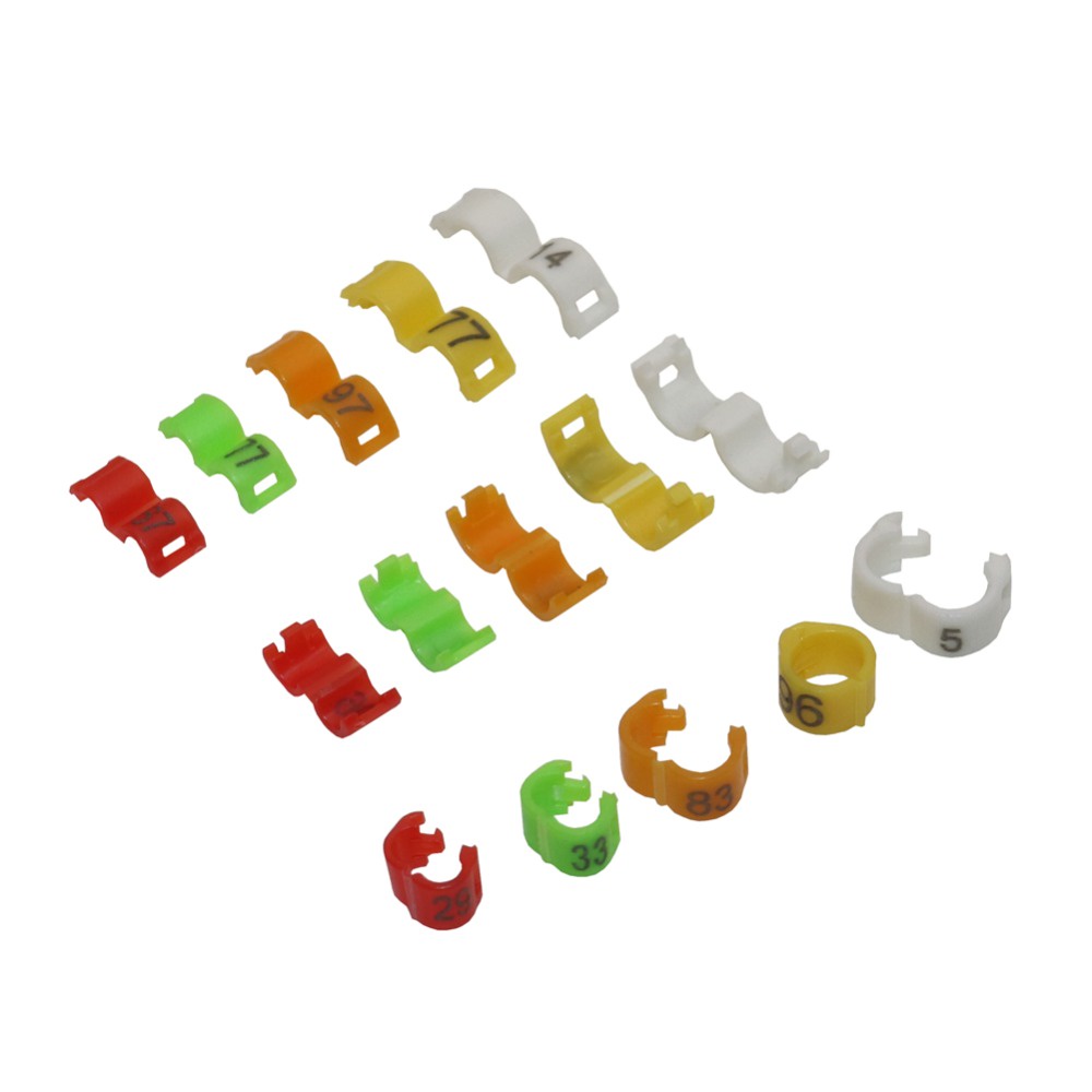 Set 10 vòng nhựa kẹp chân chim bồ câu 2.7mm 3mm 4mm 4.5mm 5mm