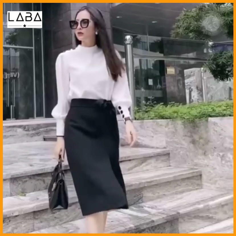 Set áo sơ mi G09 chân váy chất đẹp rất sang, đi làm công sở hay đi chơi đều mặc được