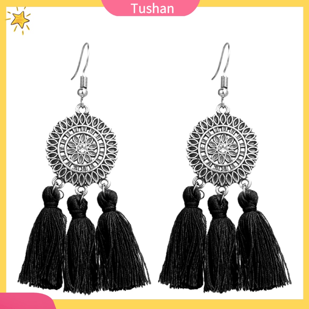 Khuyên tai tua rua phong cách Bohemian cổ điển dành cho nữ