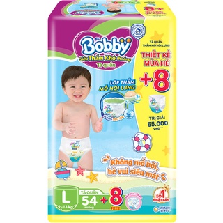 Tã quần bobby lõi nén thần kì 3mm m60/l52/xl46/xxl44 - tặng thêm 8 miếng