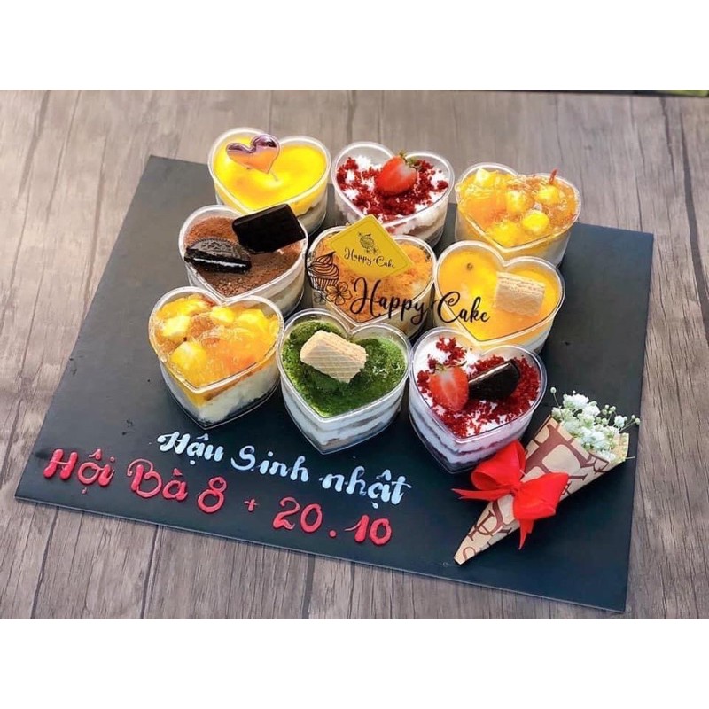 [Freeship] Combo 10 Ly Tim Làm Bánh Mousse