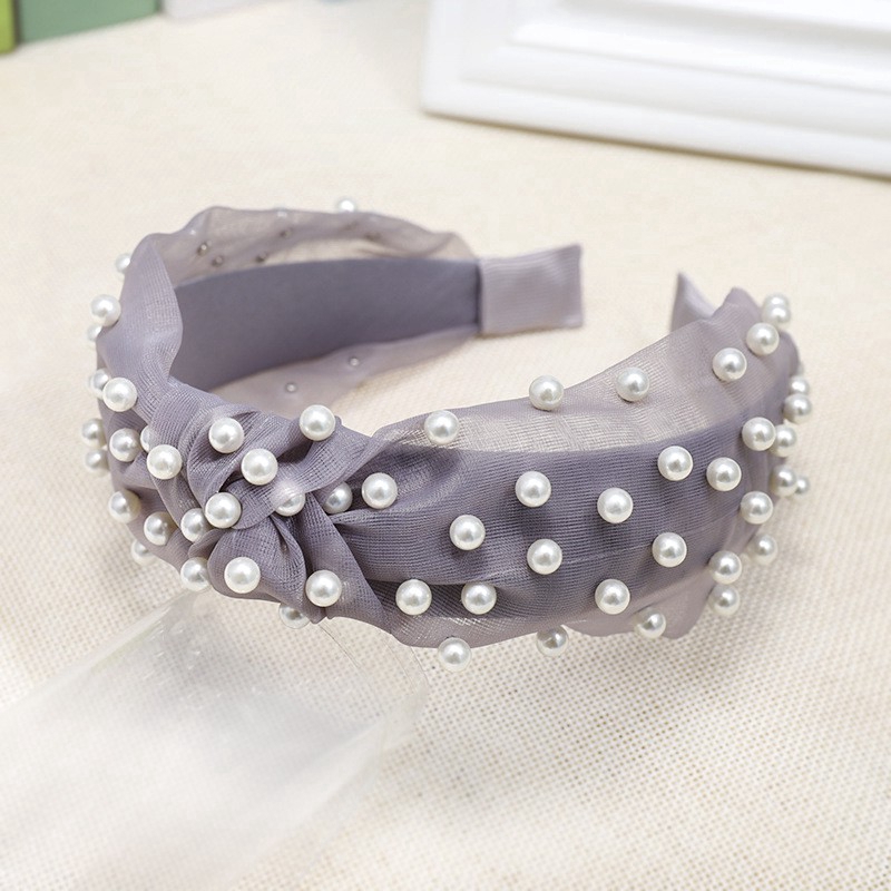 Băng Đô Ren Đính Ngọc Trai Thời Trang Hàn Quốc