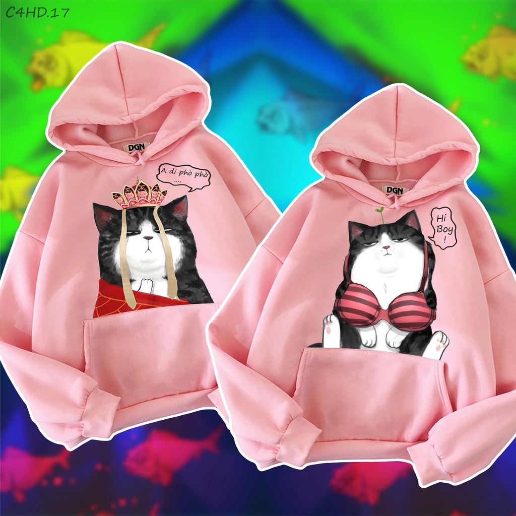 ÁO CẶP DỄ THƯƠNG, HOODIE ĐÔI ĐẸP C4HD.17
