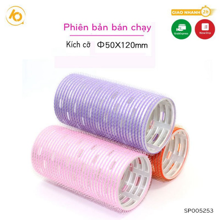 Lô uốn mái tự dính SHOP10K, lô cuốn tóc phong cách Hàn quốc uốn mái dài cỡ 12cm*5cm