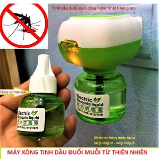MÁY XÔNG TINH DẦU ĐUỔI MUỖI ( TẶNG LỌ TINH DẦU ) TỪ THIÊN NHIÊN A1, TINH DẦU ĐUỔI MUỖI
