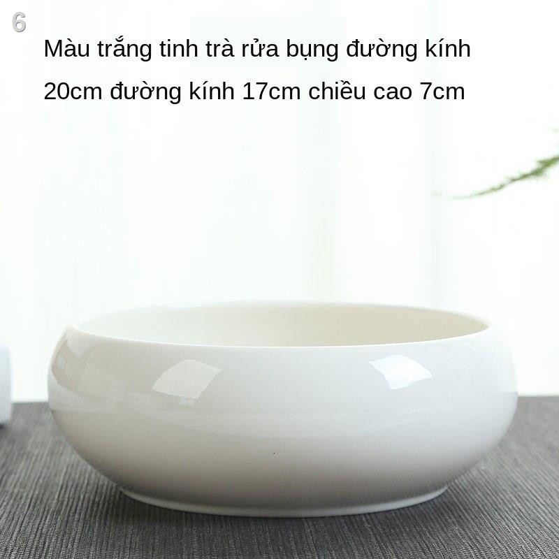 Dụng cụ đựng nước rửa bút cỡ lớn trà bát gốm sứ phụ kiện chén gia dùng trong đạo