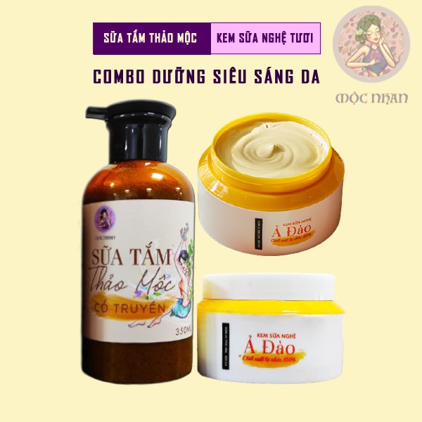 Kem nghệ dưỡng trắng, sáng da body, giảm mụn, mờ thâm nhanh chóng chính hiệu MỘC NHAN 150g