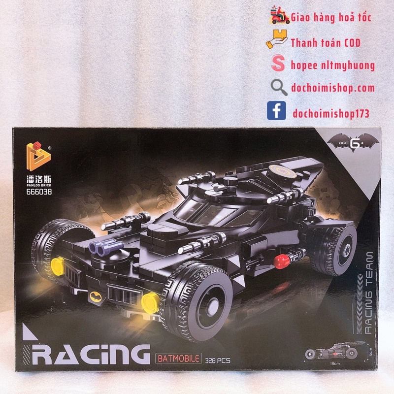 Lắp ráp 666037 666038 666039 Xe Batmobile Bat Tumbler * Batman