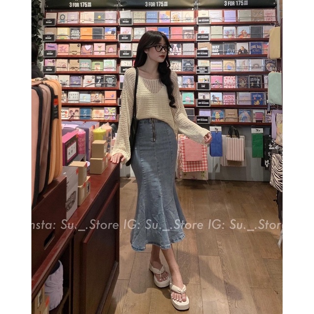 set áo len lưới cổ tròn mix áo dây đồng màu (2398#)