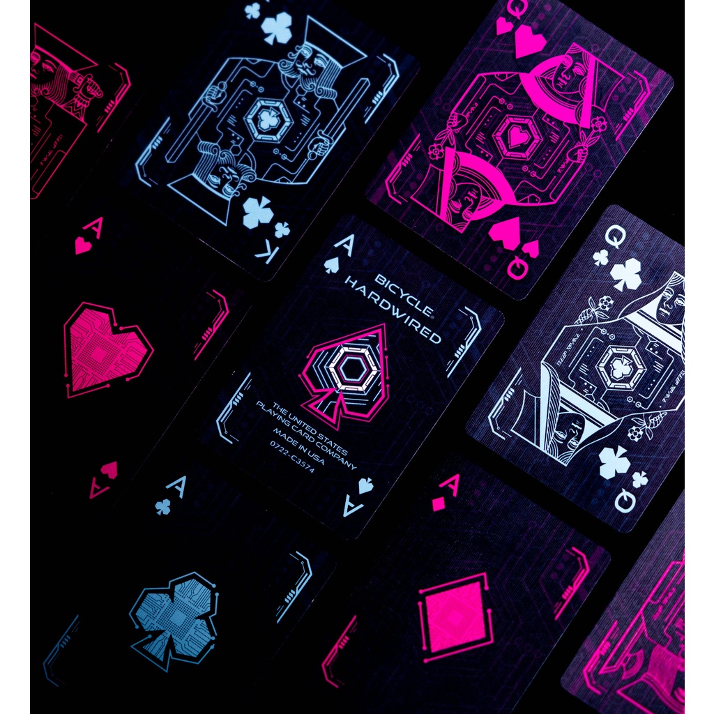 Bộ bài tây Bicycle Cyberpunk Hardwired Playing Cards - Bài Mỹ - Bài Chính Hãng