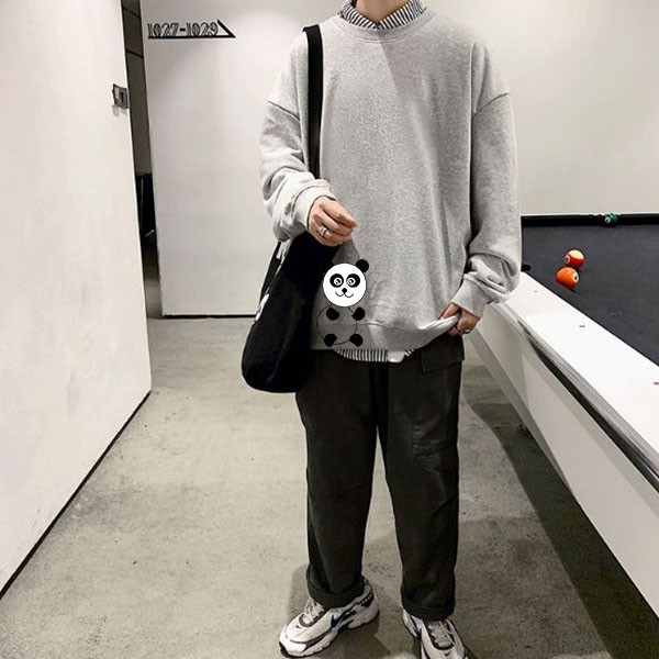 Áo sweater trơn unisex nam nữ chất nỉ giữ ấm hay chống nắng cực chất tặng kèm 1 khẩu trang