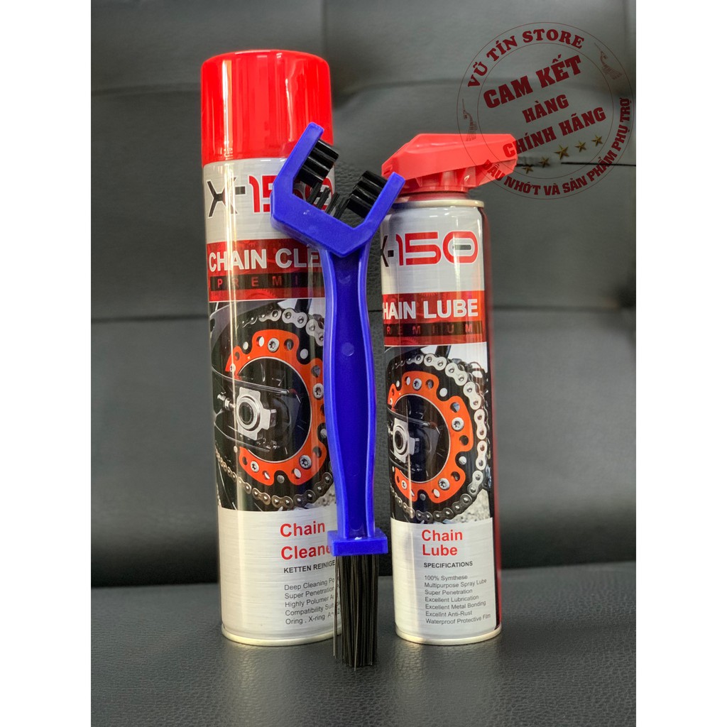 Bộ sản phẩm xịt sên Xtream X-150 Chain Cleaner &amp; Chain Lube