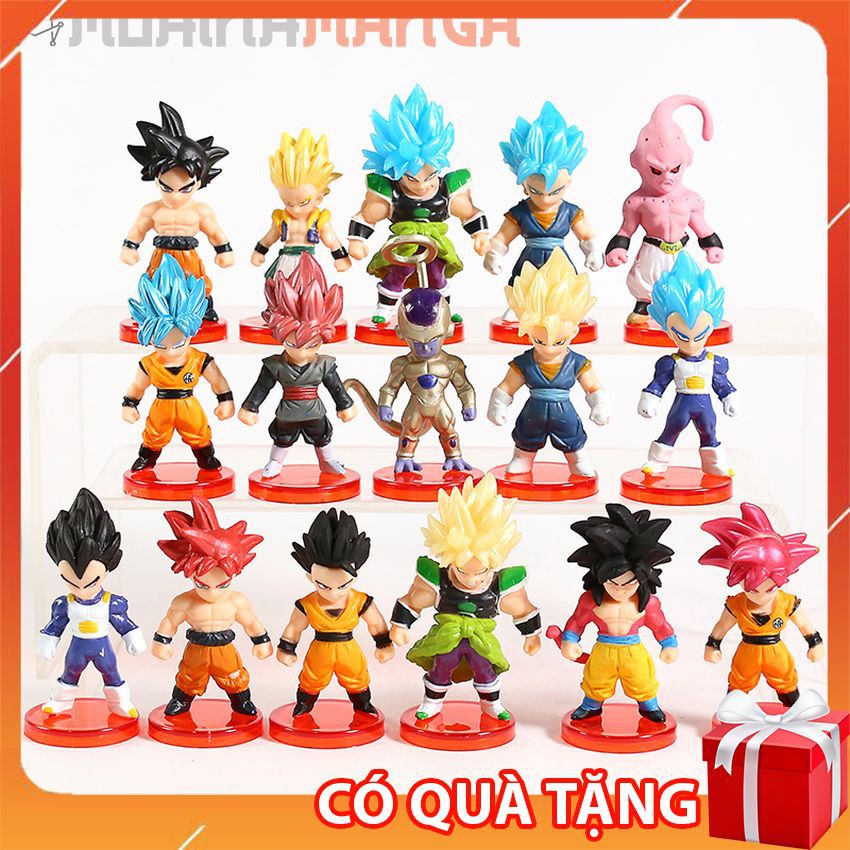 [CÓ QUÀ] Mô hình Dragon Ball 7 Viên Ngọc Rồng Son Goku Black Goku Gogeta Vegito Broly Mabu Frieza Vegeta Gohan Saiyan