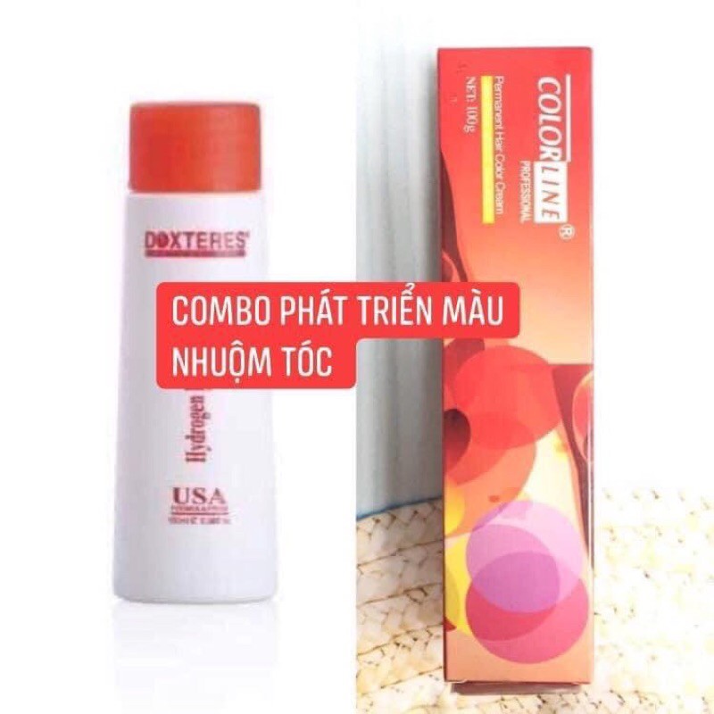 Nhuộm tóc colorline màu xanh dương