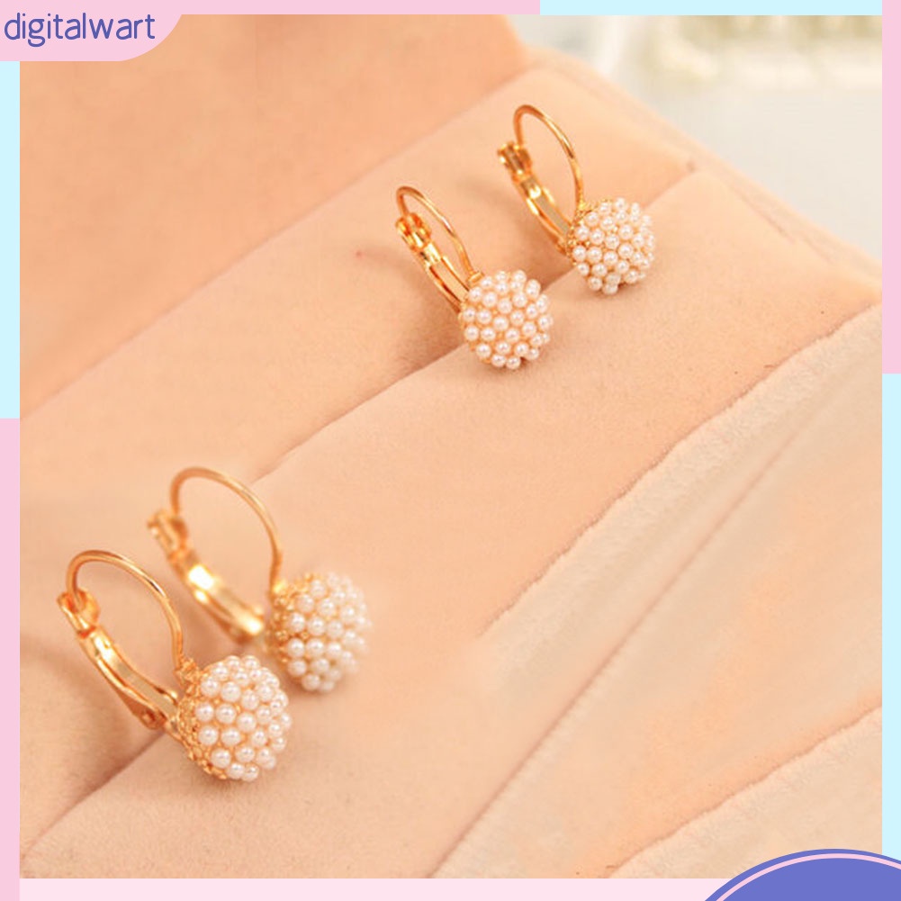 Đôi khuyên tai nữ đính hạt ngọc trai nhân tạo sang trọng cá tính dành cho nữ