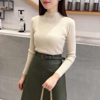 ÁO LEN MỎNG CỔ 3P HÀNG QC