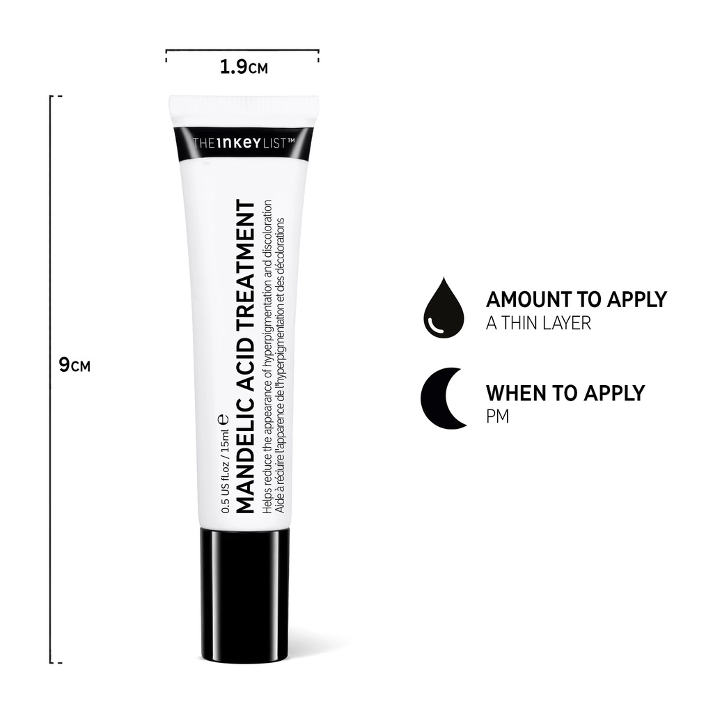 Serum giúp giảm thâm dành cho da mụn The Inkey List | Mandelic Acid Treament