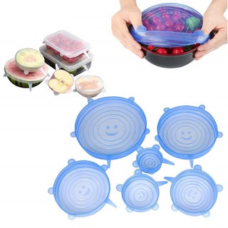 Set 6 màng bọc thực phẩm silicon nhiều kích cỡ