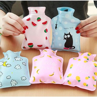 Túi chườm nước nóng màu Đen cá tính, Trong suốt thánh thiện, Hồng xinh xắn