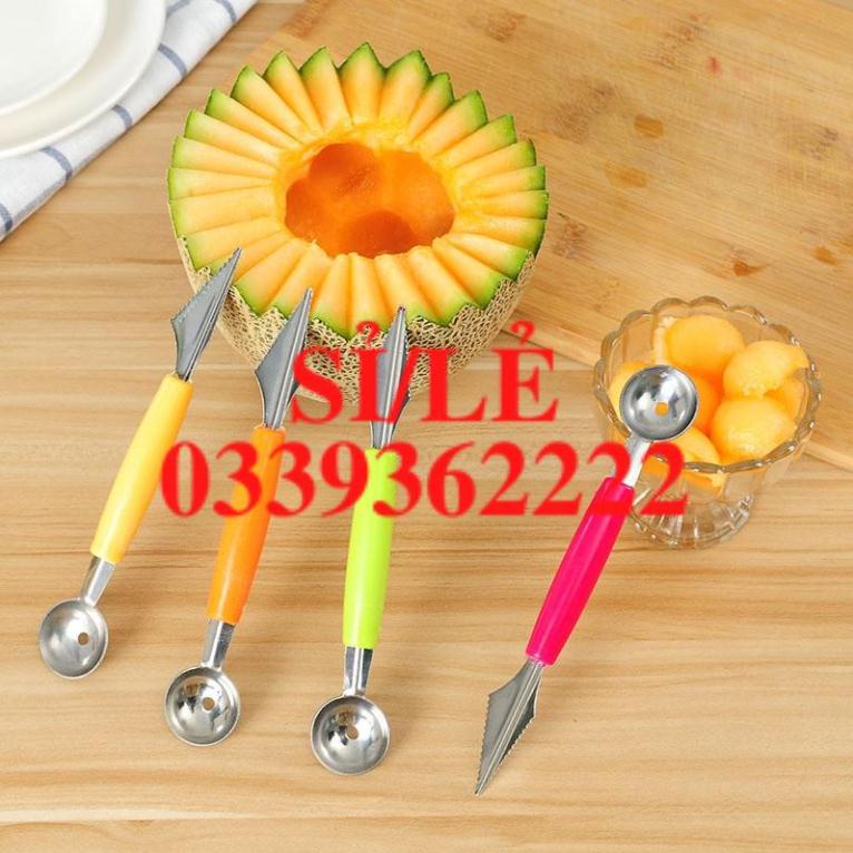 [ COCOLOVE ] Dụng cụ cắt tỉa trái cây 2 đầu đa năng - Dao gọt tỉa hoa quả thông minh  HAIANHSHOP