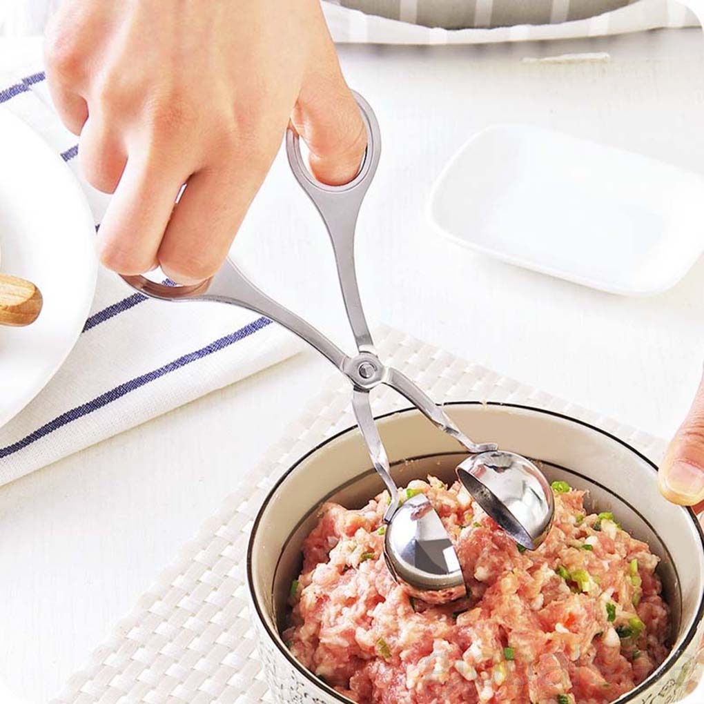 Kẹp gắp thịt viên bằng thép không gỉ tiện dụng cho nhà bếp