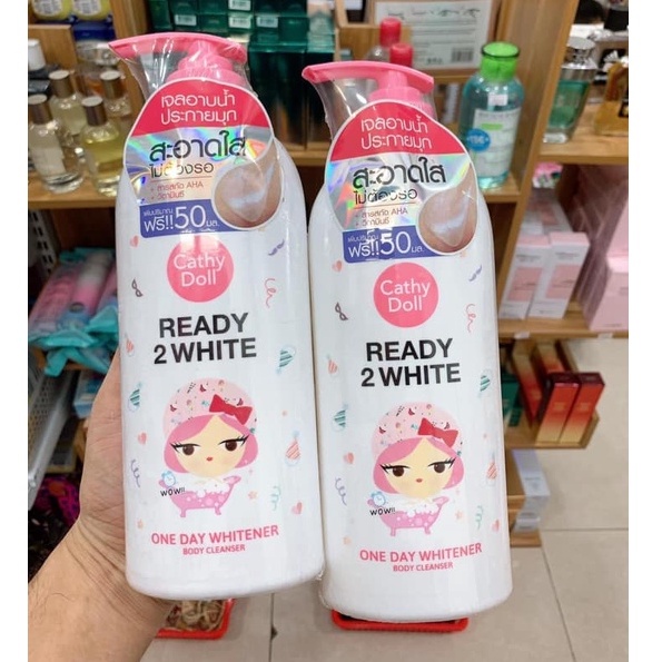 Sữa Tắm Dưỡng Trắng Da Ready 2 White One Day Whitener 450ml