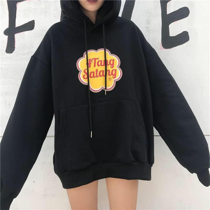 Áo hoodie 4 tang chất da cá dầy phom rộng hàng bán shop