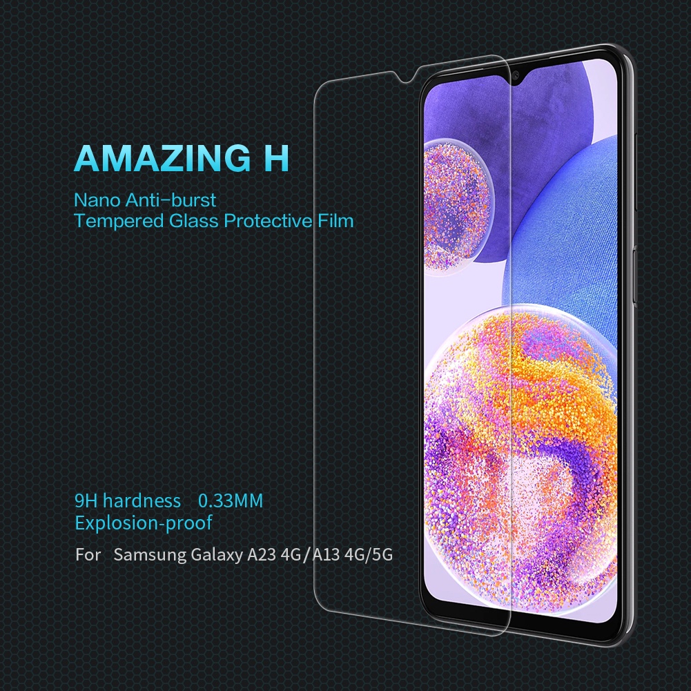 Kính cường lực NILLKIN bảo vệ màn hình 9H cho Samsung Galaxy A23 4G/ A13 5G/ A13 4G