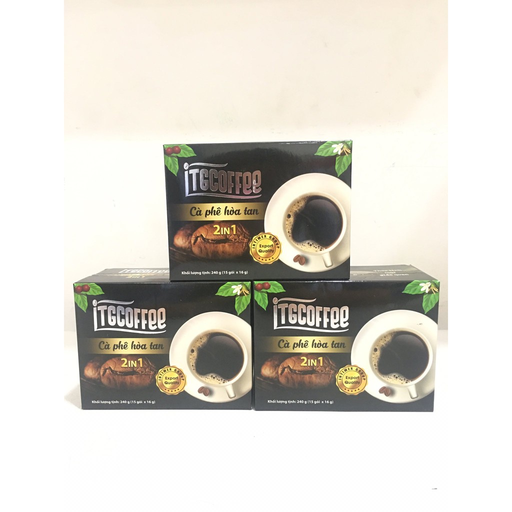 Cà phê hòa tan 2 trong 1 - cà phê hòa tan đen - Thức tỉnh mọi giác quan- QUÀ TẶNG 1 XẤP BAO LÌ XÌ TẾT