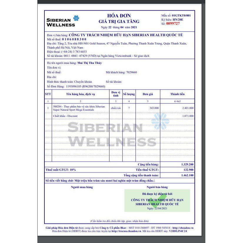 Thực phẩm bảo vệ sức khỏe Siberian Super Natural Sport Mega Essentials | Thế Giới Skin Care