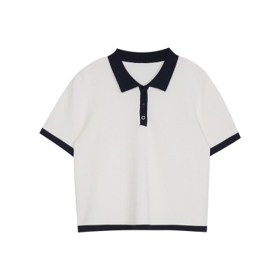 Áo thun dệt kim NZN tay ngắn thời trang xinh xắn cho nữ với 3 màu tùy chọn