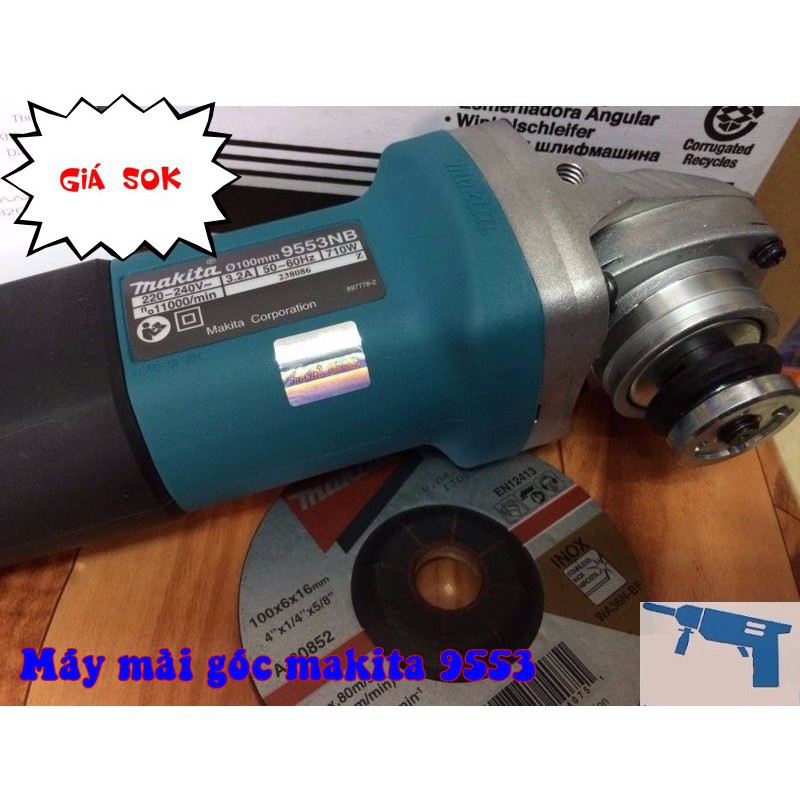 MÁY CẮT MÁY MÀI CẦM TAY MAKITA 9553 MÁY CẮT 1 TẤC 100MM