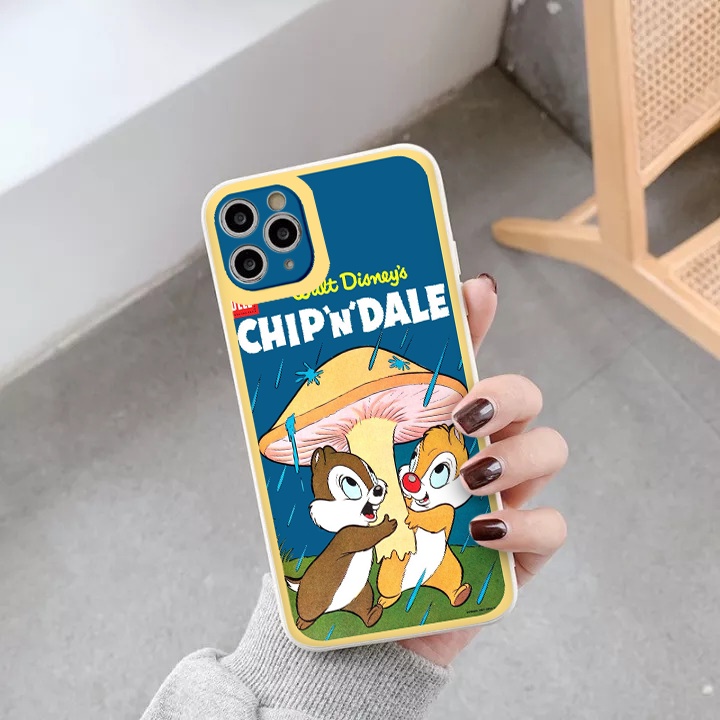 Ốp lưng iphone sóc hoạt hình cạnh vuông  cho iphone 11 7plus 8plus x xsmax 11pro max 12pro 12promax13promax tr1079