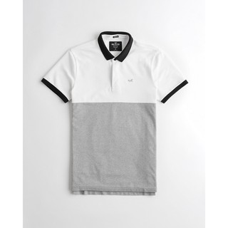 Áo thun nam Hollister HOL-PO202 Stretch Shrunken Collar Polo Color Block