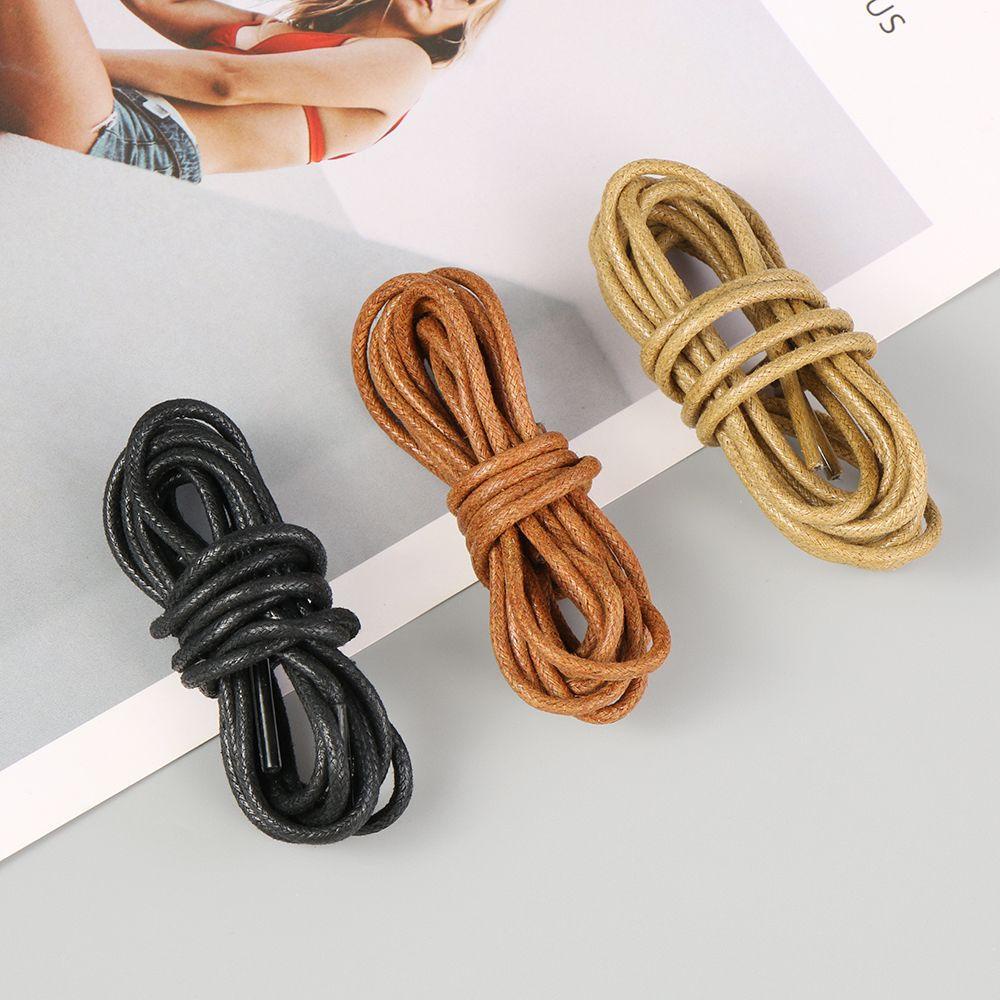 Set 2 Cặp Dây Giày Da Dạng Tròn Dành Cho Nam Và Nữ