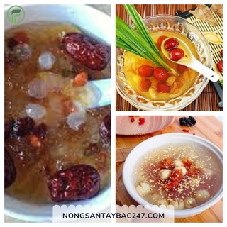 Set nguyên liệu chưng yến - combo nguyên liệu nấu chè táo đỏ, hạt sen, long nhãn, kỷ tử, hạt chia