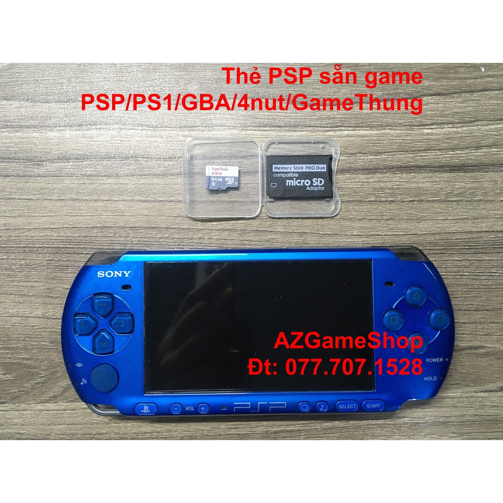 Áo thẻ nhớ adaptor MicroSD 32Gb 64Gb cho PSP 1000 2000 3000
