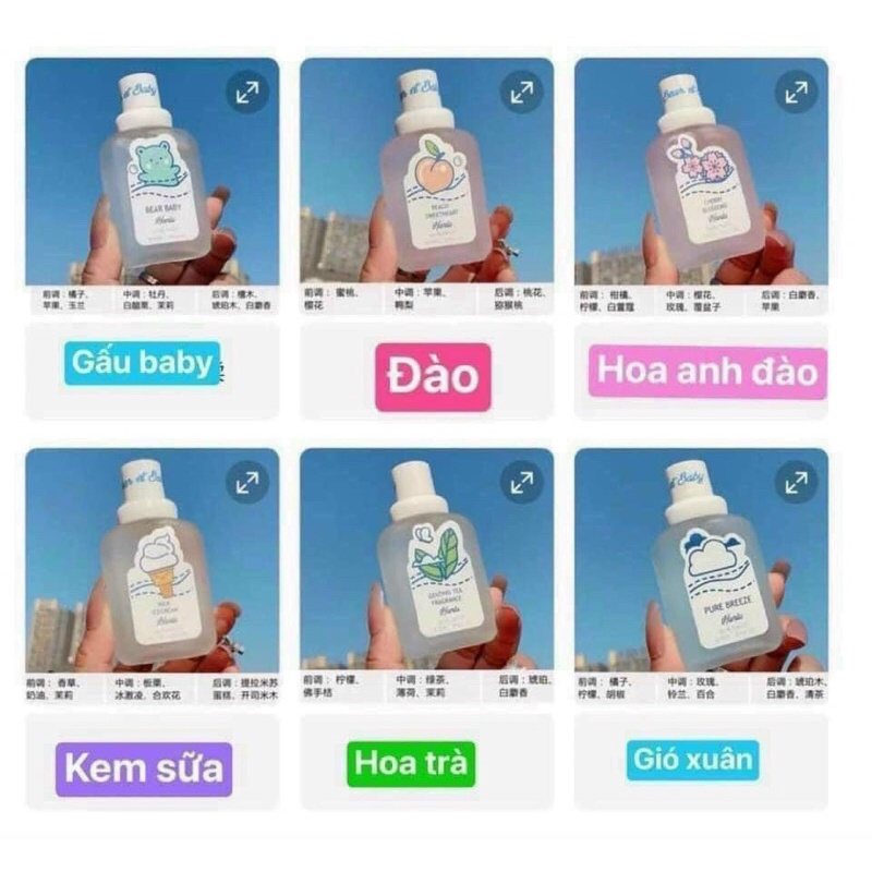 Xịt thơm body Hanlu 50ml thơm nhẹ nhàng