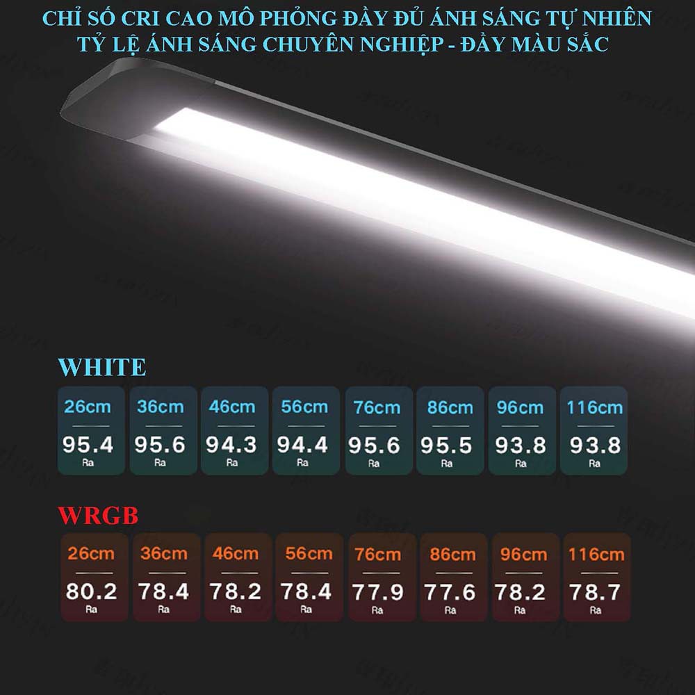Đèn bể cá cảnh bể thủy sinh JIYIN Thủy Sinh 26cm - 56cm