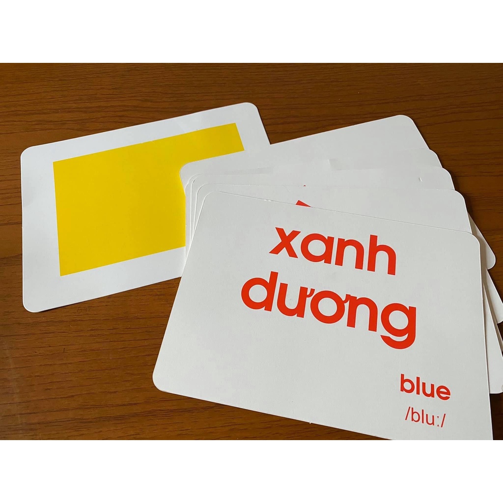 Thẻ học A5 ép Plastic,Ko THẤM NƯỚC, siêu BỀN ĐẸP, dạy bé nhận biết TGXQ