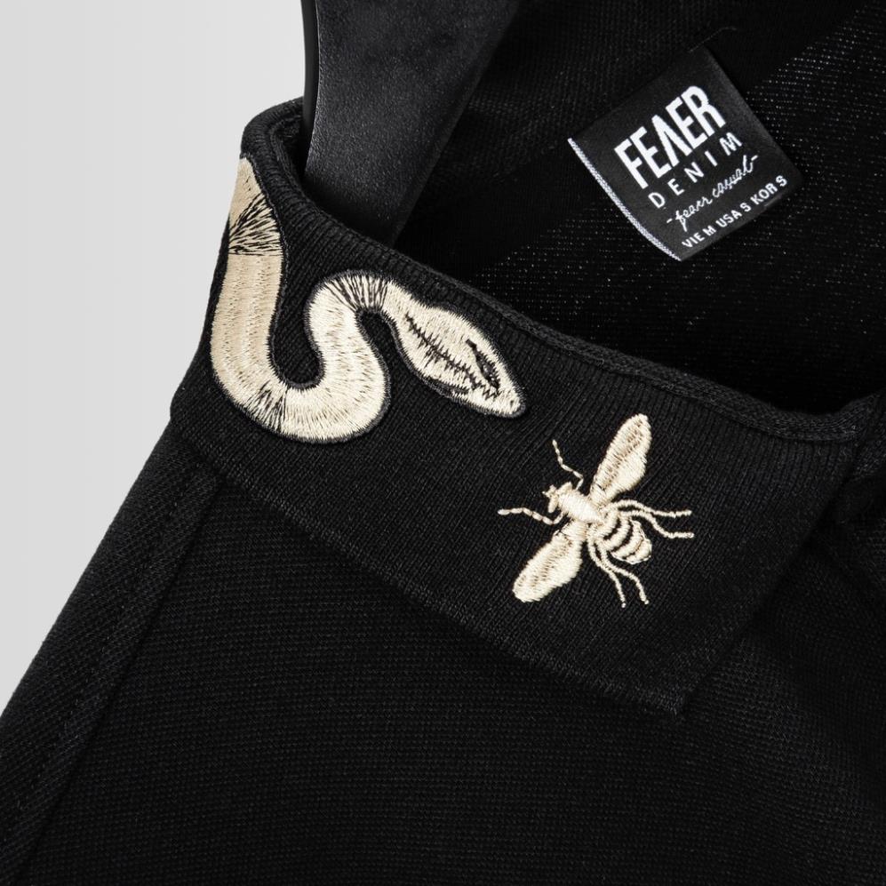 Áo polo nam FEAER DENIM chất thấm hút thoáng khi vải cotton GOLD SNAKE