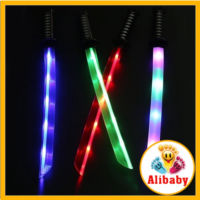 Kiếm phát sáng - Đồ chơi kiếm katana nhựa có đèn và âm thanh quà tặng sinh nhật chưa kèm pin E1023